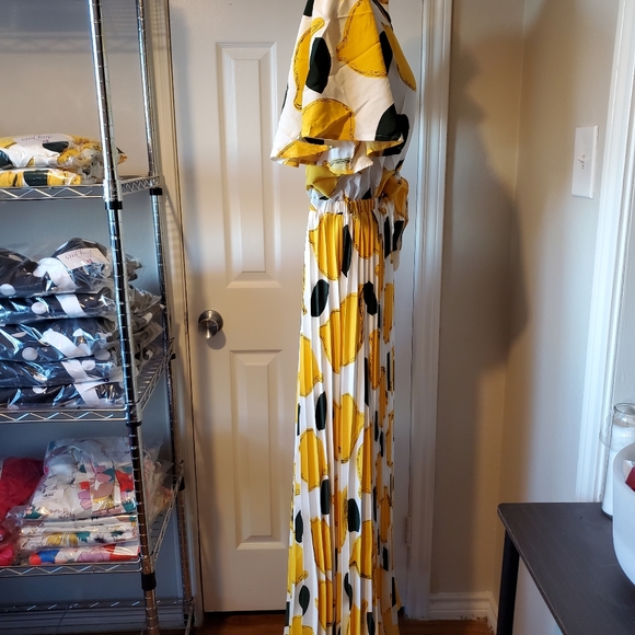 *HOST PICK!* L'ATISTE Lemon Print Maxi Dress - Picture 11 of 11